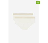 Marc O´Polo Women's Iconic Rib 2-Pack Panty Hipster Panties, White, Extra Small