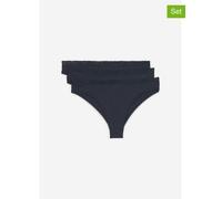 Marc O´Polo Bodywear 3er-Set: Slips in Dunkelblau - Größe M | Damen Unterteile