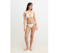 Marc O'Polo Bikini-Hose mit Strukturmuster in Weiss, Größe M