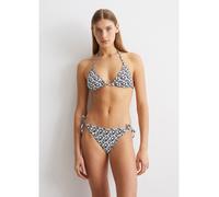 Bikini-Hose MARC O'POLO "Millefleur", Damen, Gr. M, N-Gr, millefleur print schwarz navy, Obermaterial: 84% Polyamid, 16% Elasthan, gemustert, casual, Badehosen, mit verspielten Seitenbindern (67467967
