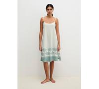 Nachthemd MARC O'POLO "Mix N Match Cotton", Damen, Gr. S, N-Gr, gray mist print, Single Jersey, Obermaterial: 100% Baumwolle, Kleider Nachthemd (65548511-S) gray mist print