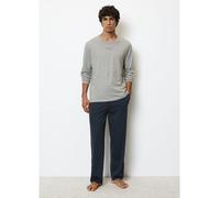 Marc O´Polo Men's Mix&Match Long Pyjama Pajama Set, Grey/Navy, Small