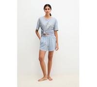 Marc O´Polo Bodywear Pyjama-Shorts in Hellblau - Größe M | Damen Loungewear