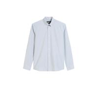 Langarmhemd MARC O'POLO "mit feinem Karomuster", Herren, Gr. L, Normalgrößen, multi, meltwater, Obermaterial: 100% Baumwolle, kariert, casual, regular fit, Langarm Doppelmanschette, Hemden (90487135-L