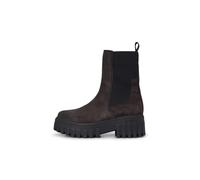 Chelseaboots MARC O'POLO "aus geöltem Veloursleder", Damen, Gr. 40, schwarz graphite, Obermaterial: 100% Leder, unifarben, Schuhe Chelseaboots (26250736-40) schwarz graphite