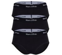 Marc O Polo Damen Panties, 3er Pack - Logobund, Organic Cotton Stretch, Basic Schwarz XL
