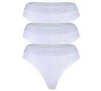 Marc O Polo Damen Strings, 3er Pack - Logobund, Organic Cotton Stretch, Basic Weiß M