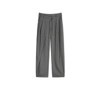 Chinohose MARC O'POLO DENIM "aus recyceltem Polyester, Viskose und Elasthan", Damen, Gr. S, Normalgrößen, schwarz shadow melange, Twill, Obermaterial: 63% Polyester, 34% Viskose, 3% Elasthan, unifarbe