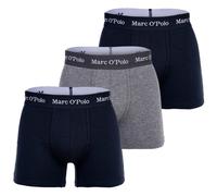 Marc O Polo Herren Boxer Shorts, 3er Pack - Boxer,Organic Cotton Stretch Dunkelblau/Grau S
