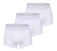 Marc O'Polo Herren Trunk Essentials 3er-Pack, Bio-Baumwolle, Stretch, Weiß L
