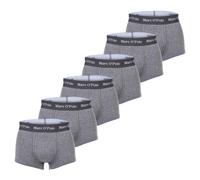 Marc O Polo Herren Boxer Shorts, 6er Pack - Trunks, Organic Cotton, Stretch Grau M