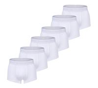 Marc O Polo Herren Boxer Shorts, 6er Pack - Trunks, Organic Cotton, Stretch M Weiß
