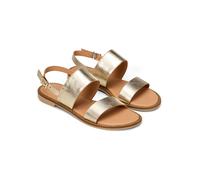 Marc O´Polo Leder-Sandalen in Gold - Größe 41 | Damen Sandalen
