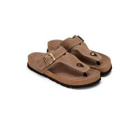 Marc O´Polo Leder-Zehentrenner in Beige - Größe 42 | Damen Sandalen