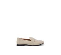 Loafer MARC O'POLO "aus weichem Velours-Rindleder", Damen, Gr. 36, grau silk, Obermaterial: 100% Leder (Ziege), unifarben, Schuhe Loafer (32400869-36) grau silk