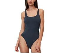 Marc O'Polo Badeanzug mit tiefem Rückenausschnitt in Marine, Größe L