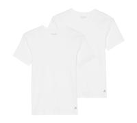 T-Shirt MARC O'POLO "Essentials", Damen, Gr. L, weiß, Jersey, Obermaterial: 100% Baumwolle, unifarben, figurbetont hüftlang, Rundhals, Shirts T-Shirt, Rundhals-Auschnitt, Kurzarm (54620235-L) weiß