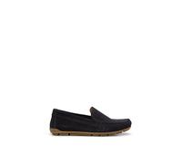 Mokassin MARC O'POLO "aus Velours-Rindleder", Damen, Gr. 42, navy, Obermaterial: 100% Leder (Rind), unifarben, Schuhe Mokassin (63961306-42) navy