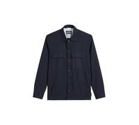 Marc O´Polo Overshirt with Bowling Collar, Chest and Side Seam Pockets, stra Dark Navy - L