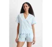 Marc O´Polo Pyjama-Oberteil in Hellblau - Größe M | Damen Loungewear