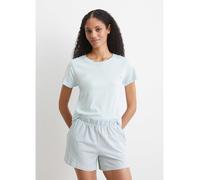 Marc O´Polo Pyjama-Shorts in Hellblau - Größe M | Damen Loungewear