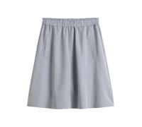 Webrock MARC O'POLO "aus Lyocell-Leinen-Mix", Damen, Gr. 42, nordic sea, Obermaterial: 94% Lyocell, 6% Leinen, unifarben, casual, ausgestellt kurz, Röcke (63180833-42) nordic sea