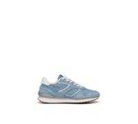 Sneaker MARC O'POLO "aus Rindleder und Nylon", Damen, Gr. 36, light blau, Obermaterial: 90% Leder (Rind), 10% Polyamid, unifarben, Schuhe Sneaker (68600837-36) light blau