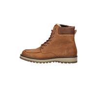 Marc O'Polo Herren Schnürboots LACE FLATHEEL BOOTIE aus Leder cognac Größe 44