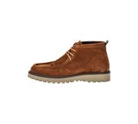 Schlupfboots MARC O'POLO "aus Velours-Rindleder", Herren, Gr. 45, cognac, Obermaterial: 100% Leder (Rind), unifarben, Schuhe (59422331-45) cognac