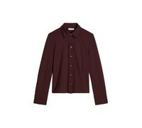 Marc O'Polo Regular Fit Hemdbluse aus Baumwoll-Mix in Dunkelrot, Größe S