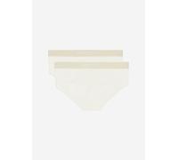 Marc O´Polo Women's Iconic Rib 2-Pack Panty Hipster Panties, White, Extra Large