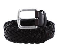 Marc O'Polo 35mm Braided Leather Belt W105 Dark Brown