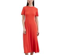 A-Linien-Kleid MARC O'POLO, Damen, Gr. M, N-Gr, rot (burnt rot), Jersey, Obermaterial: 48% Modal, 47% Baumwolle, 5% Elasthan, casual, ca. Mitte Wade, Rundhals, Kurzarm, Kleider, in ausgestellter Form