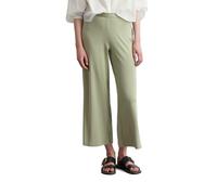 Jerseyhose MARC O'POLO "aus Feinripp-Jersey", Damen, Gr. S, Normalgrößen, smooth sage, Obermaterial: 66% Lyocell, 32% Baumwolle, 2% Elasthan, unifarben, regular fit normal, Hosen Jerseyhose (63940248-