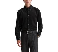 Marc O'Polo Hemd Herren Regular Fit Langarm Kent-Kragen Cord schwarz, L
