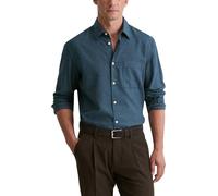 Langarmhemd MARC O'POLO, Herren, Gr. M, N-Gr, multi, blau daze, Obermaterial: 100% Baumwolle, regular fit, 2-Knopf-Manschette, Hemden, In softer, leichter Flanell-Qualität (59525746-M) multi, blau daz
