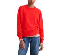 Sweatshirt MARC O'POLO "aus Organic Cotton", Damen, Gr. XL, bright rot, Obermaterial: 100% Baumwolle, unifarben, relaxed fit, Rundhals, Rippbündchen, Sweatshirts Sweatshirt (66246641-XL) bright rot
