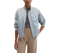 Blouson MARC O'POLO, Damen, Gr. 36, grau horizon, Web, Obermaterial: 100% Polyester, unifarben, regular fit hüftlang, Rippstrickbündchen, Jacken Blouson, regular Fit, mit praktischen Eingrifftaschen,