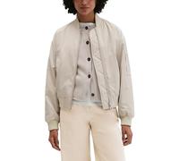 Outdoorjacke MARC O'POLO "aus recyceltem Shiny-Polyester-Twill", Damen, Gr. 36, linen beige, Obermaterial: 100% Polyester, unifarben, regular fit, Rippbündchen, Jacken Outdoorjacke (49982420-36) linen