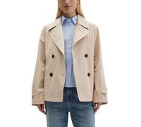 Outdoorjacke MARC O'POLO "aus Organic Cotton-Twill", Damen, Gr. 42, linen beige, Obermaterial: 100% Baumwolle; Futter: 100% Baumwolle, unifarben, relaxed fit, normaler Saum, Jacken Outdoorjacke (25162
