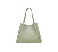 Shopper MARC O'POLO "aus genarbtem Rindleder", Damen, Gr. B/H/T: 49cm x 27cm x 15cm, fresh sage, Leder, unifarben, Taschen Shopper (67995658-0) fresh sage