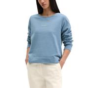 Sweatshirt MARC O'POLO "mit gepeachter Oberfläche", Damen, Gr. M, fall sky, Obermaterial: 100% Baumwolle, unifarben, loose fit, Rundhals, Rippbündchen, Sweatshirts Sweatshirt (46596666-M) fall sky