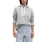 Sweatshirt MARC O'POLO "mit gepeachter Oberfläche", Damen, Gr. XL, pure grau melange, Obermaterial: 100% Baumwolle, unifarben, loose fit, Rundhals, Rippbündchen, Sweatshirts Sweatshirt (88111430-XL) p