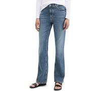 Schlagjeans MARC O'POLO "aus Organic-Cotton-Mix-Stretch", Damen, Gr. 30, Länge 32, blau (medium blau), Obermaterial: 98% Baumwolle, 2% Elasthan, unifarben, ausgestellt normal, Jeans (83705958-30) medi