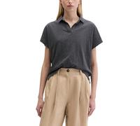 Poloshirt MARC O'POLO "aus Slub Jersey", Damen, Gr. S, oxide grau, Obermaterial: 100% Baumwolle, unifarben, regular fit, Shirts (12839521-S) oxide grau