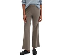 Jerseyhose MARC O'POLO "MARTHE Flared", Damen, Gr. 42, N-Gr, chalky braun, Jersey, Obermaterial: 70% Viskose, 25% Polyamid, 5% Elasthan, ausgestellt knöchelfrei, Hosen Jerseyhose, MODEL MARTHE FLARED