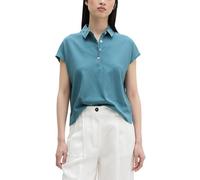 Marc O'Polo Poloshirt Loose Fit - 100% Baumwolle - Petrol - Damen Gr. M