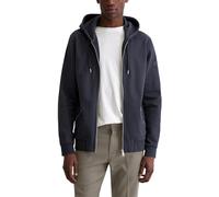 Sweatjacke MARC O'POLO "aus weichem Bio-Baumwoll-Sweat", Damen, Gr. L, schwarz navy, Obermaterial: 100% Baumwolle, unifarben, regular fit, Sweatjacken Sweatjacke (77536239-L) schwarz navy