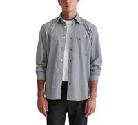 Marc O'Polo Hemd Herren Regular Fit Langarm Baumwolle blau, XXL