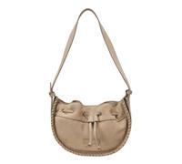 Umhängetasche MARC O'POLO "aus weichem Veloursleder", Damen, Gr. B/H/T: 27cm x 18cm x 8cm, earthy taupe, Leder, unifarben, Taschen Umhängetasche (59230256-0) earthy taupe